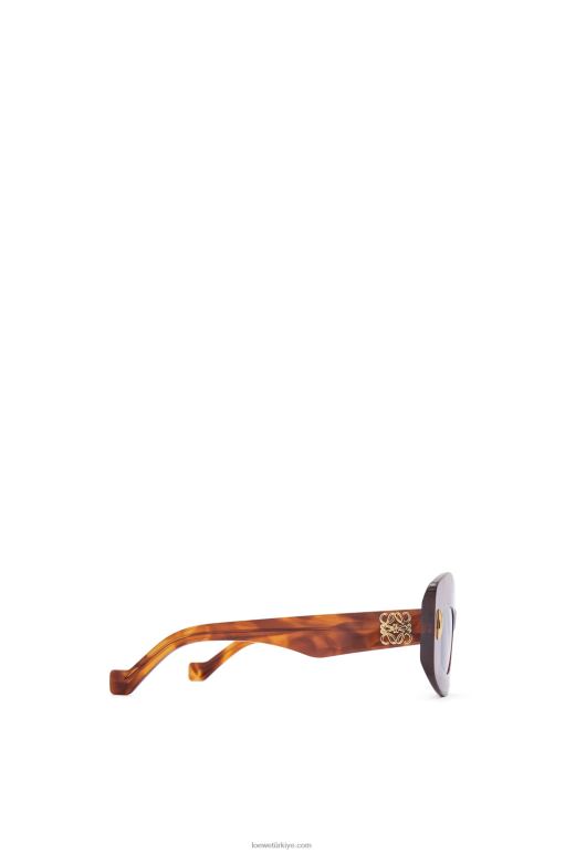 Loewe asetat güneş gözlüğü 026001432 kadınlar alevli havana