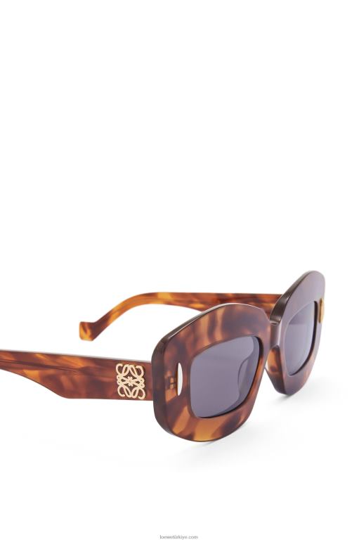 Loewe asetat güneş gözlüğü 026001432 kadınlar alevli havana