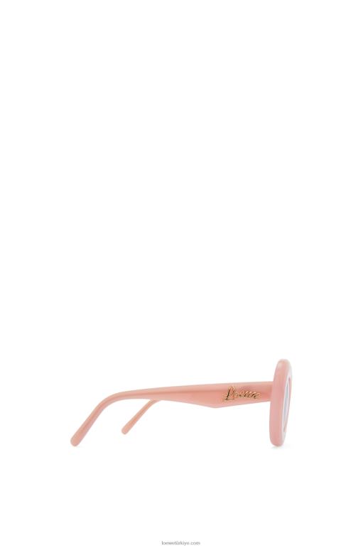 Loewe asetat güneş gözlüğü 026001434 kadınlar açık pembe