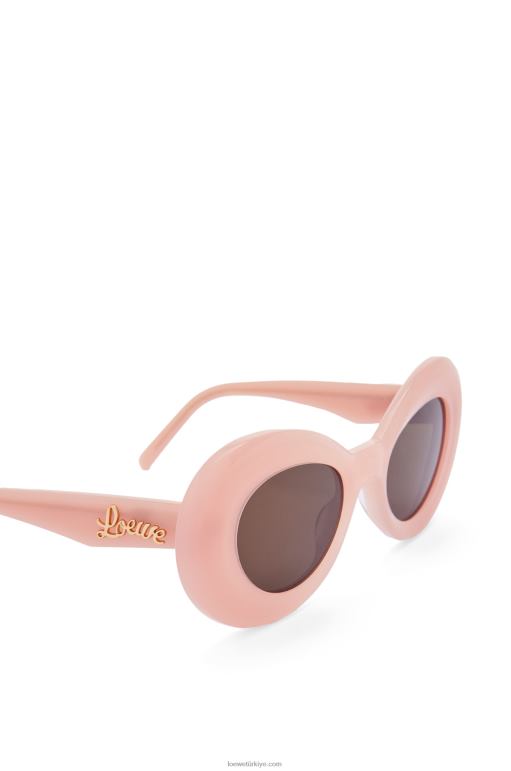 Loewe asetat güneş gözlüğü 026001434 kadınlar açık pembe