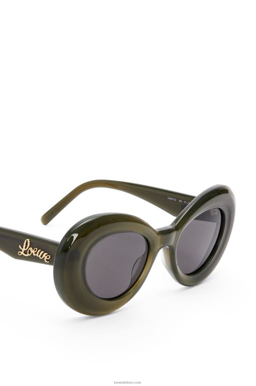 Loewe asetat güneş gözlüğü 026001435 kadınlar su yeşili