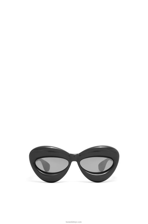 Loewe naylondan şişirilmiş cateye güneş gözlüğü 026001423 kadınlar siyah