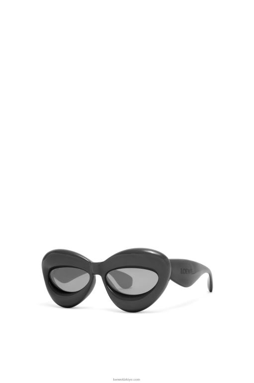 Loewe naylondan şişirilmiş cateye güneş gözlüğü 026001423 kadınlar siyah