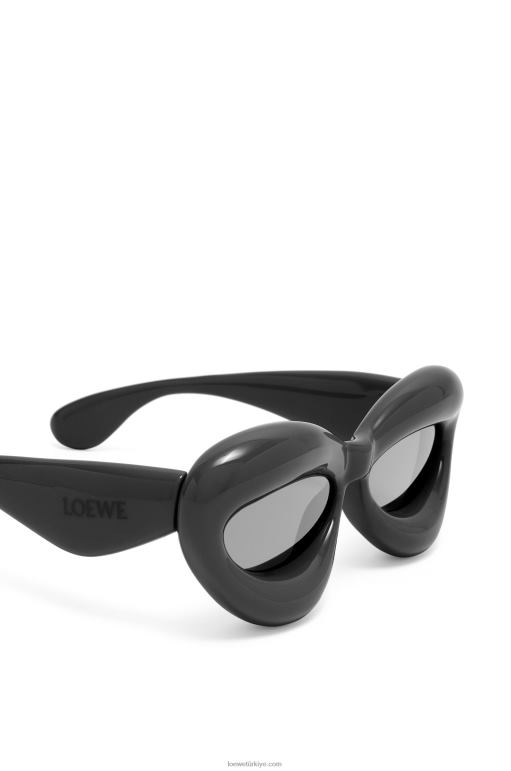 Loewe naylondan şişirilmiş cateye güneş gözlüğü 026001423 kadınlar siyah