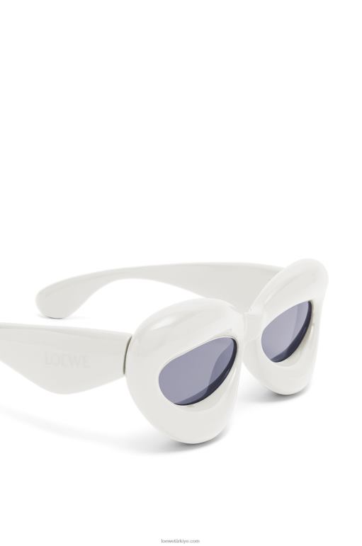 Loewe naylondan şişirilmiş cateye güneş gözlüğü 026001424 kadınlar gri