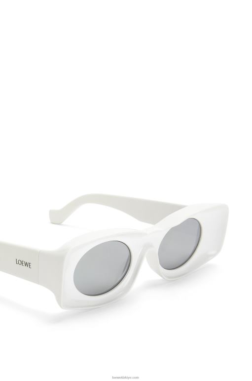 Loewe paula\'nın ibiza orijinal güneş gözlüğü 026001475 kadınlar beyaz