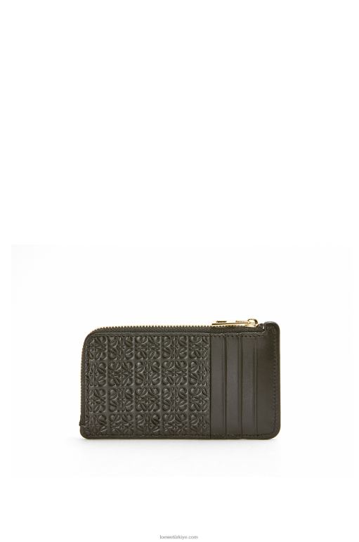 Loewe Kabartmalı ipek dana derisinde tekrarlayan jetonlu kartlık 026001346 kadınlar siyah