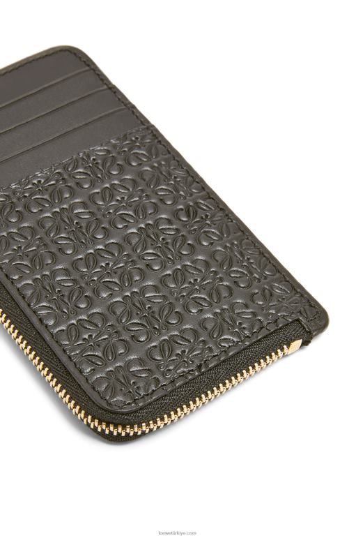 Loewe Kabartmalı ipek dana derisinde tekrarlayan jetonlu kartlık 026001346 kadınlar siyah