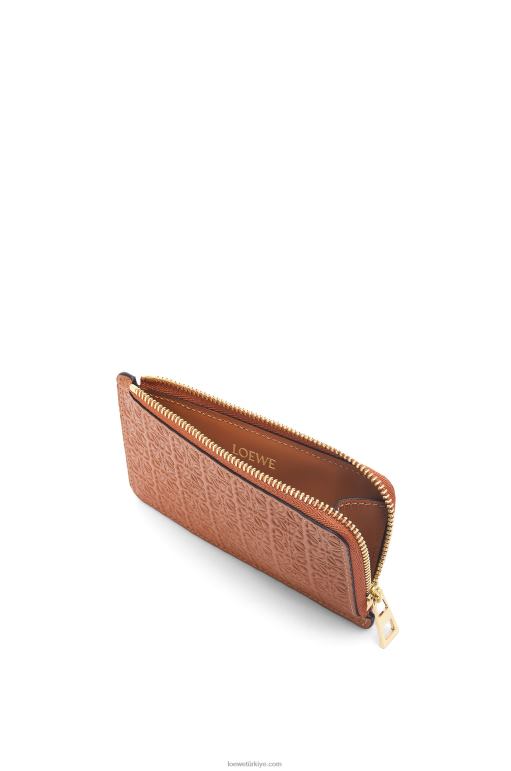 Loewe Kabartmalı ipek dana derisinde tekrarlayan jetonlu kartlık 026001411 kadınlar bronzlaşmak