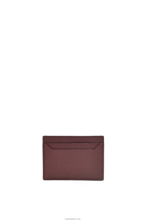 Loewe çakıl taneli dana derisinde anagram düz kartlık 026001358 kadınlar bordo