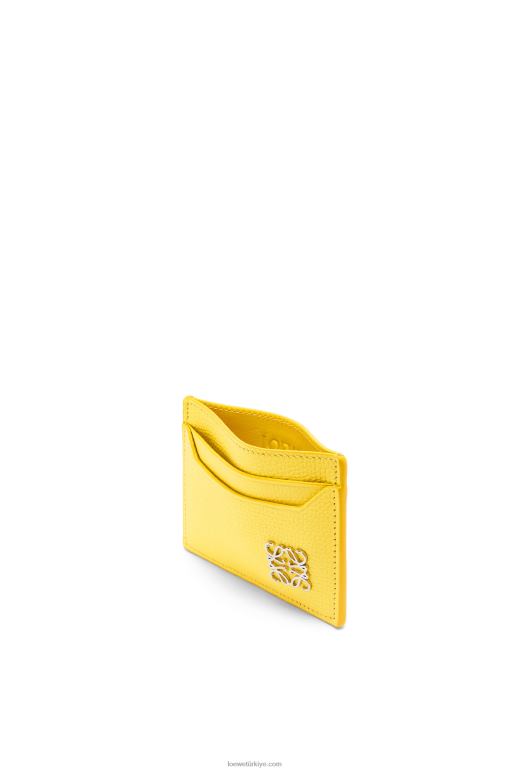 Loewe çakıl taneli dana derisinde anagram düz kartlık 026001402 kadınlar limon
