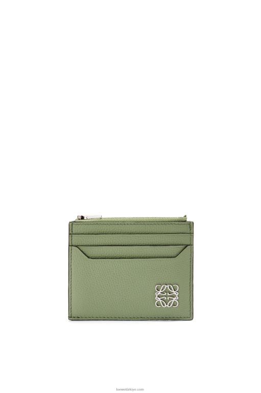 Loewe çakıl taneli dana derisinde anagram kare fermuarlı kartlık 026001398 kadınlar biberiye