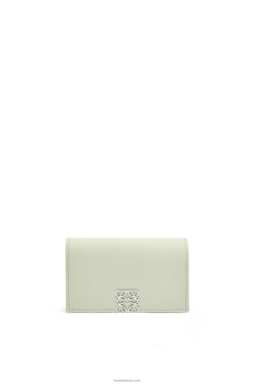 Loewe çakıl taneli dana derisinden anagram kartvizit sahibi 026001350 kadınlar hafif seladonlar