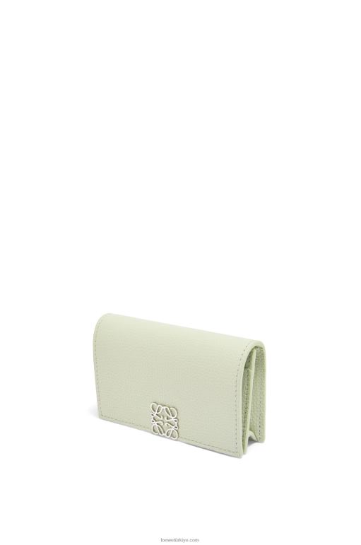 Loewe çakıl taneli dana derisinden anagram kartvizit sahibi 026001350 kadınlar hafif seladonlar