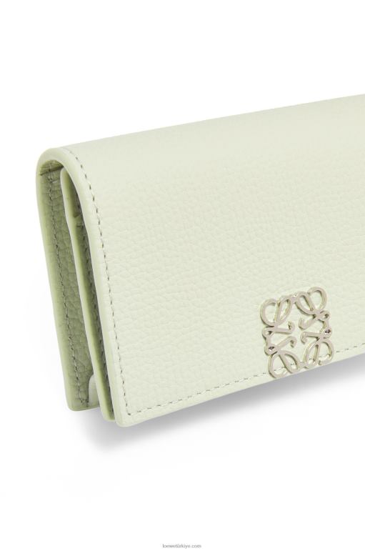 Loewe çakıl taneli dana derisinden anagram kartvizit sahibi 026001350 kadınlar hafif seladonlar