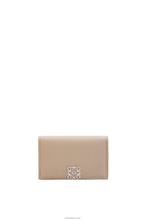 Loewe çakıl taneli dana derisinden anagram kartvizit sahibi 026001351 kadınlar kum