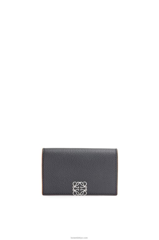 Loewe çakıl taneli dana derisinden anagram kartvizit sahibi 026001352 kadınlar siyah