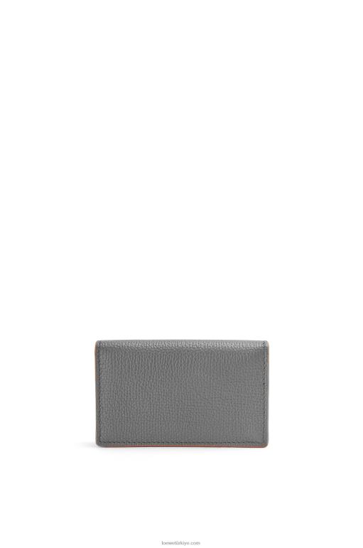 Loewe çakıl taneli dana derisinden anagram kartvizit sahibi 026001374 kadınlar asfalt grisi