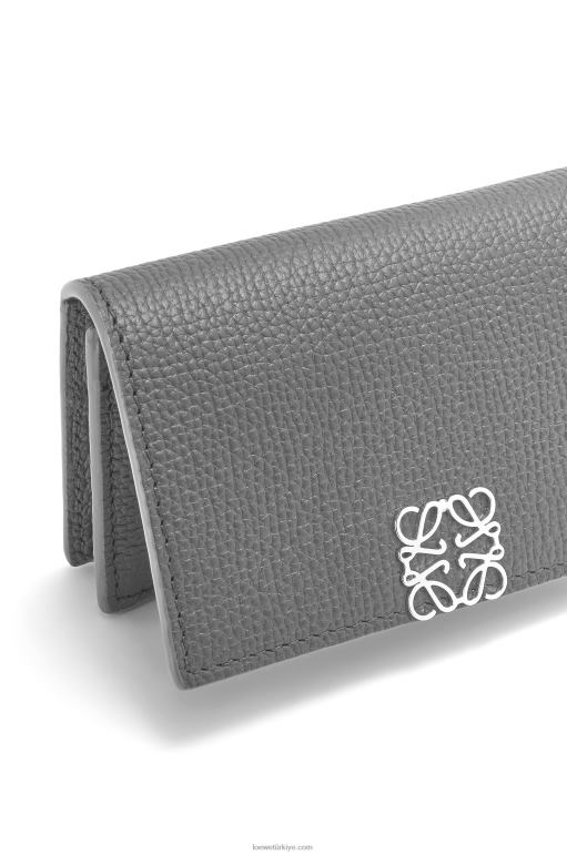 Loewe çakıl taneli dana derisinden anagram kartvizit sahibi 026001374 kadınlar asfalt grisi