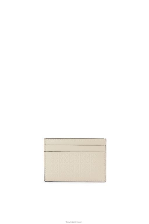 Loewe kabartmalı ipek dana derisinden tekrarlanan düz kartlık 026001359 kadınlar hafif yulaf
