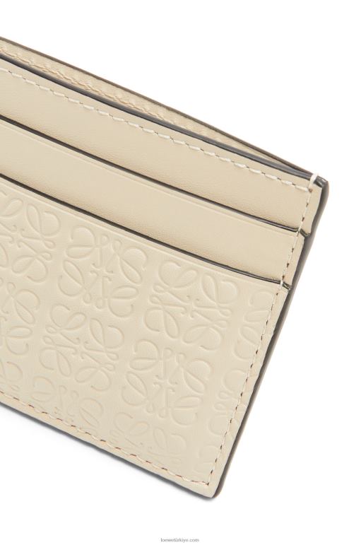Loewe kabartmalı ipek dana derisinden tekrarlanan düz kartlık 026001359 kadınlar hafif yulaf