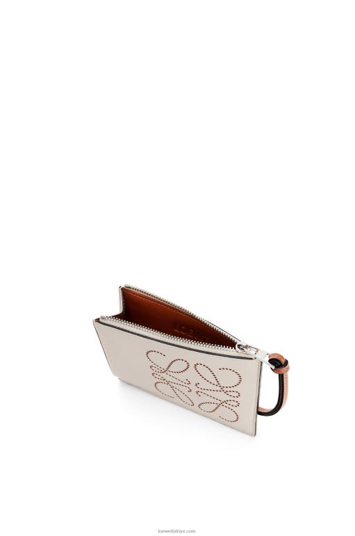 Loewe klasik dana derisinde marka jetonlu kartlık 026001420 kadınlar hafif yulaf/tan
