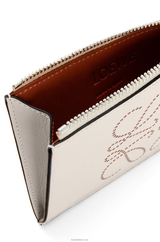 Loewe klasik dana derisinde marka jetonlu kartlık 026001420 kadınlar hafif yulaf/tan