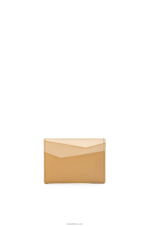 Loewe klasik dana derisinden yapboz düz kartlık 026001328 kadınlar angora/tozlu bej