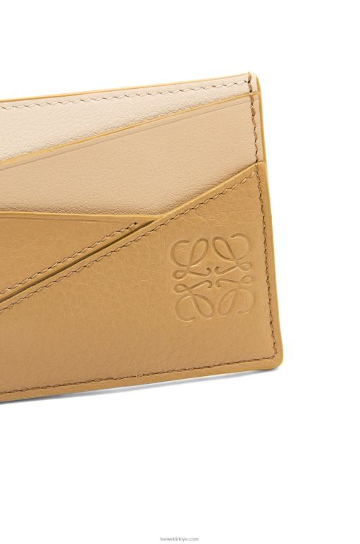 Loewe klasik dana derisinden yapboz düz kartlık 026001328 kadınlar angora/tozlu bej