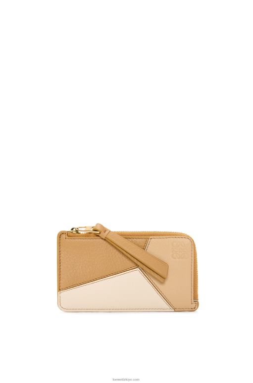 Loewe klasik dana derisinden yapboz jetonlu kartlık 026001326 kadınlar angora/tozlu bej
