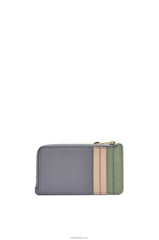 Loewe klasik dana derisinden yapboz jetonlu kartlık 026001409 kadınlar asfalt grisi/çıplak