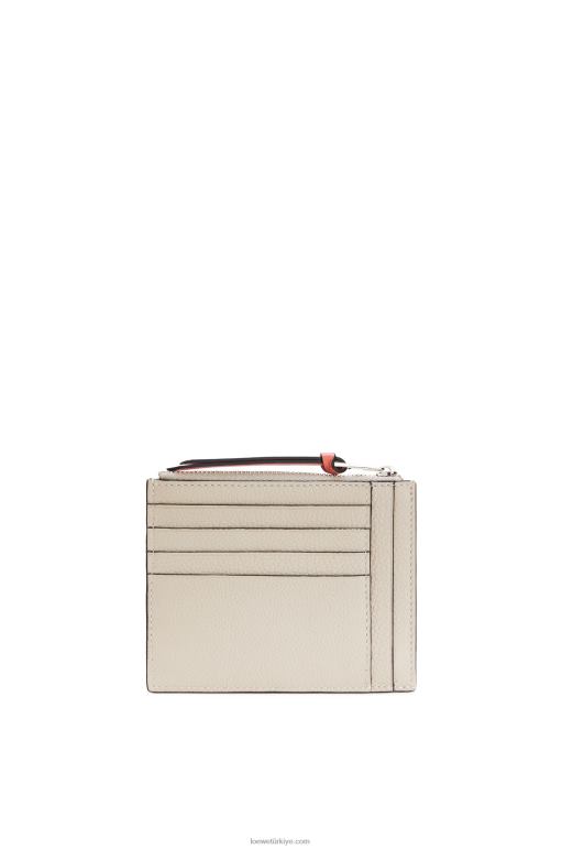 Loewe yumuşak damarlı dana derisinden büyük jetonlu kartlık 026001353 kadınlar hafif yulaf/bal
