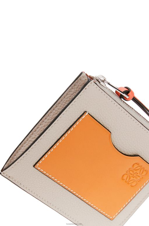 Loewe yumuşak damarlı dana derisinden büyük jetonlu kartlık 026001353 kadınlar hafif yulaf/bal