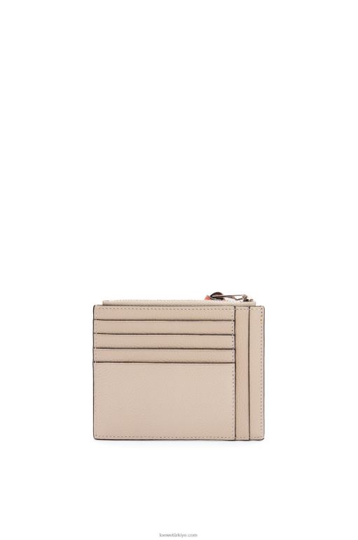 Loewe yumuşak damarlı dana derisinden büyük jetonlu kartlık 026001353 kadınlar hafif yulaf/bal