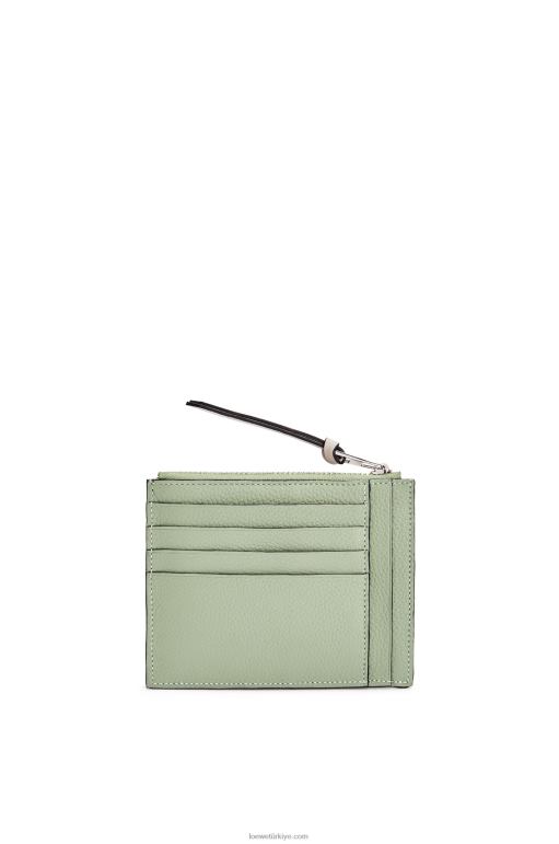 Loewe yumuşak damarlı dana derisinden büyük jetonlu kartlık 026001354 kadınlar biberiye/tan