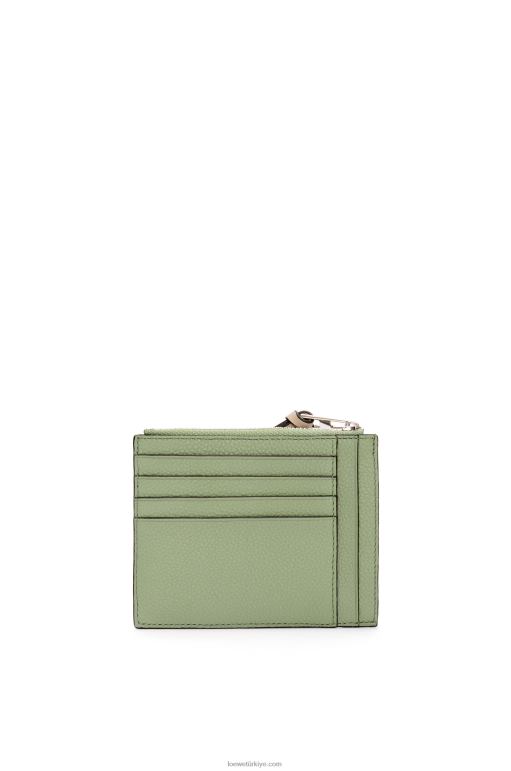 Loewe yumuşak damarlı dana derisinden büyük jetonlu kartlık 026001354 kadınlar biberiye/tan