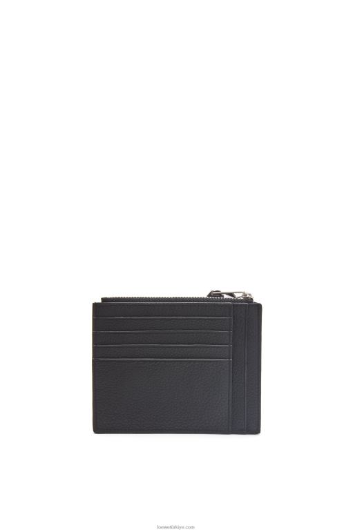 Loewe yumuşak damarlı dana derisinden büyük jetonlu kartlık 026001386 kadınlar siyah