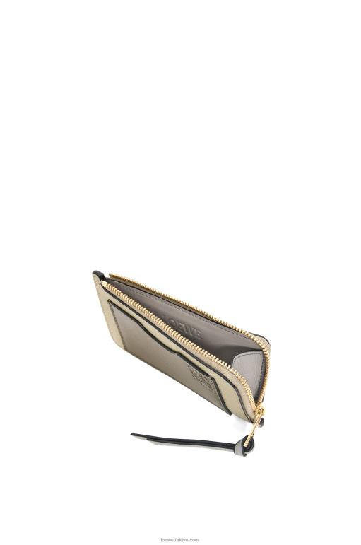 Loewe yumuşak damarlı dana derisinden jetonlu kartlık 026001329 kadınlar adaçayı yeşili/koyu haki yeşili