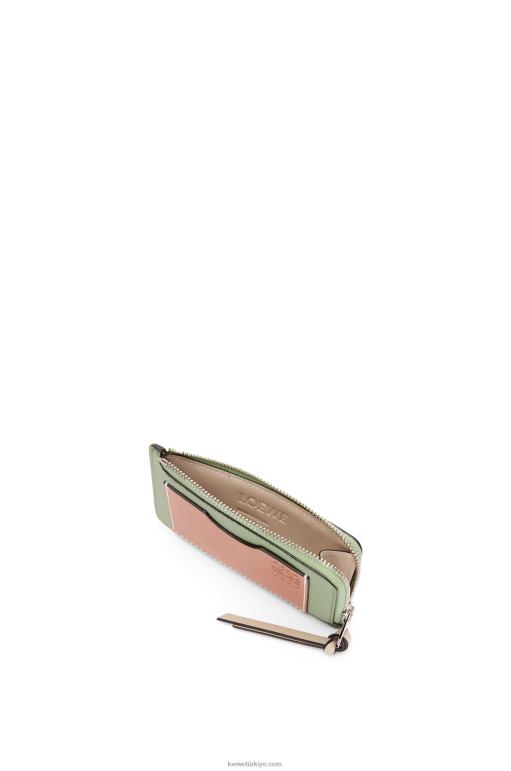 Loewe yumuşak damarlı dana derisinden jetonlu kartlık 026001338 kadınlar biberiye/tan