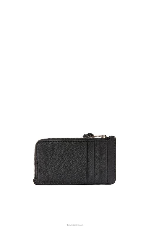 Loewe yumuşak damarlı dana derisinden jetonlu kartlık 026001339 kadınlar siyah