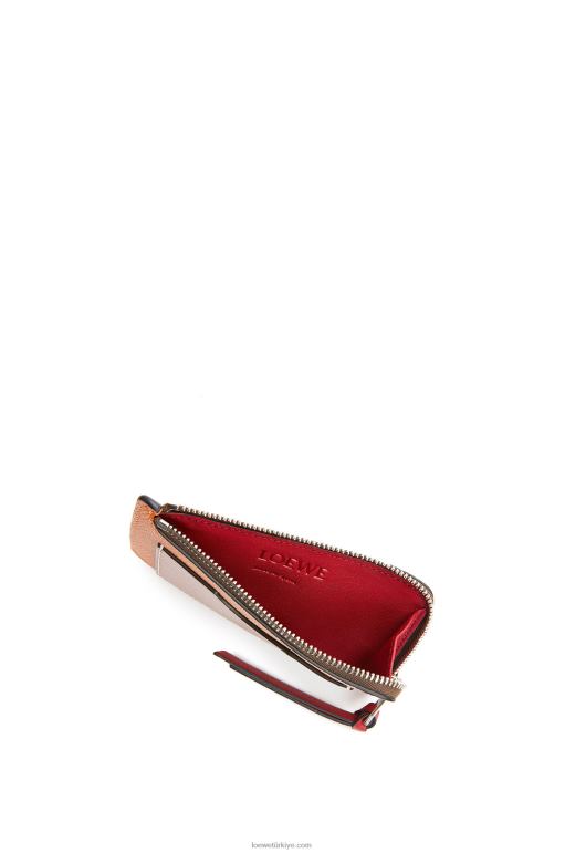 Loewe yumuşak damarlı dana derisinden jetonlu kartlık 026001340 kadınlar hafif karamel/ceviz