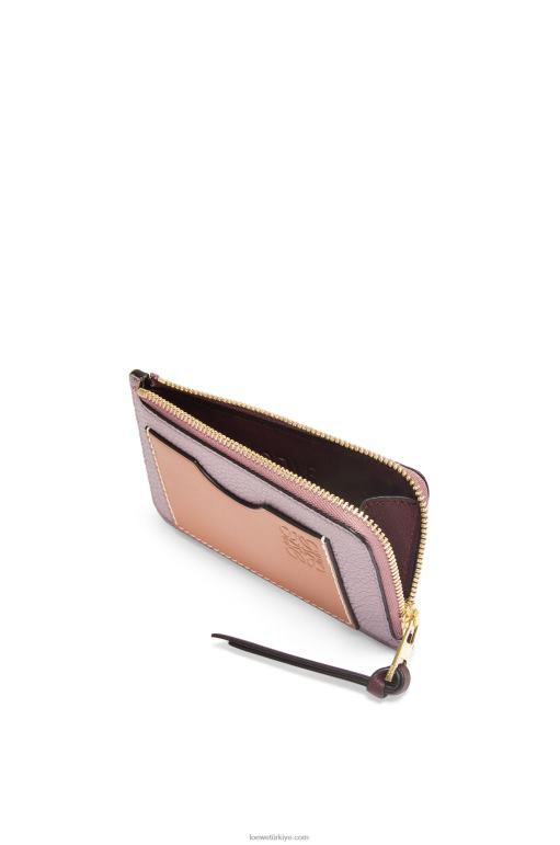Loewe yumuşak damarlı dana derisinden jetonlu kartlık 026001342 kadınlar kirli leylak rengi/ten rengi