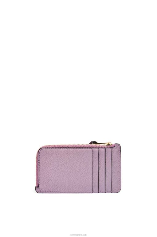 Loewe yumuşak damarlı dana derisinden jetonlu kartlık 026001342 kadınlar kirli leylak rengi/ten rengi