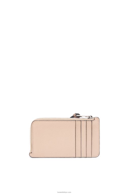 Loewe yumuşak damarlı dana derisinden jetonlu kartlık 026001393 kadınlar çıplak/citronelle