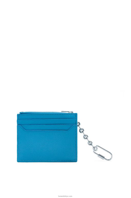 Loewe zincirli çakıl taneli dana derisinden anagram kare kartlık 026001396 kadınlar lagün mavisi