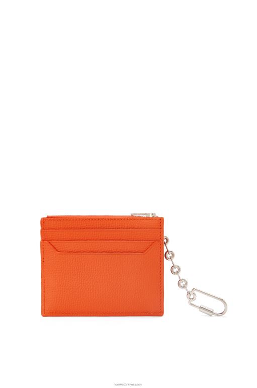 Loewe zincirli çakıl taneli dana derisinden anagram kare kartlık 026001397 kadınlar turuncu