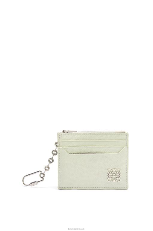 Loewe zincirli çakıl taneli dana derisinden anagram kare kartlık 026001417 kadınlar hafif seladonlar