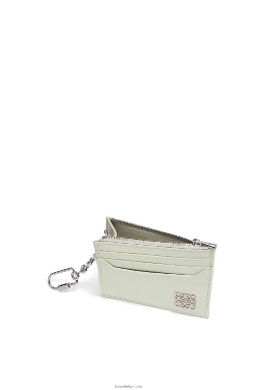 Loewe zincirli çakıl taneli dana derisinden anagram kare kartlık 026001417 kadınlar hafif seladonlar