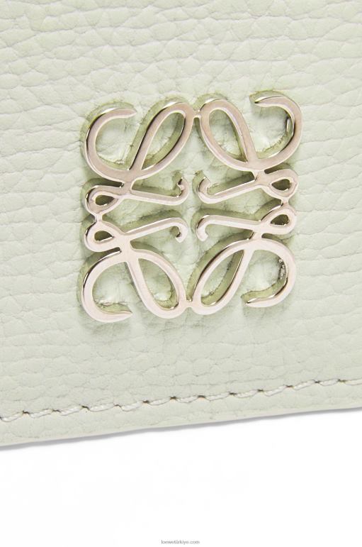Loewe zincirli çakıl taneli dana derisinden anagram kare kartlık 026001417 kadınlar hafif seladonlar