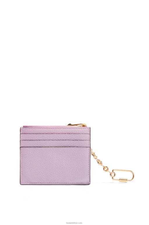 Loewe zincirli yumuşak damarlı dana derisinden kare kartlık 026001365 kadınlar kirli leylak rengi/ten rengi